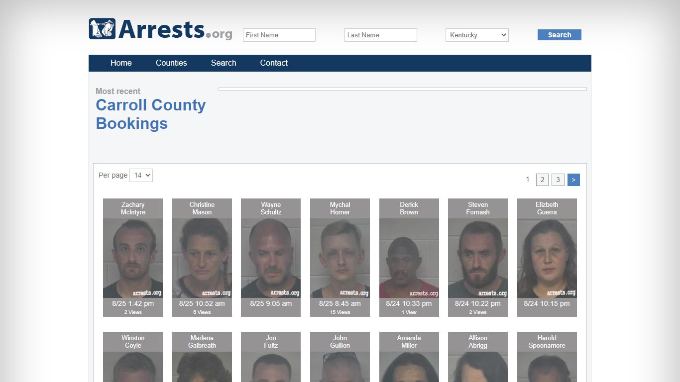 Carroll County Arrests and Inmate Search